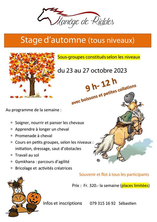 Stages d automne 2023 copy